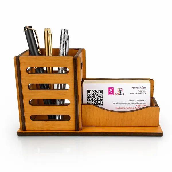Wood_Multi-Functional_Desk_Organiser_With_Pen_And_Card_Holder