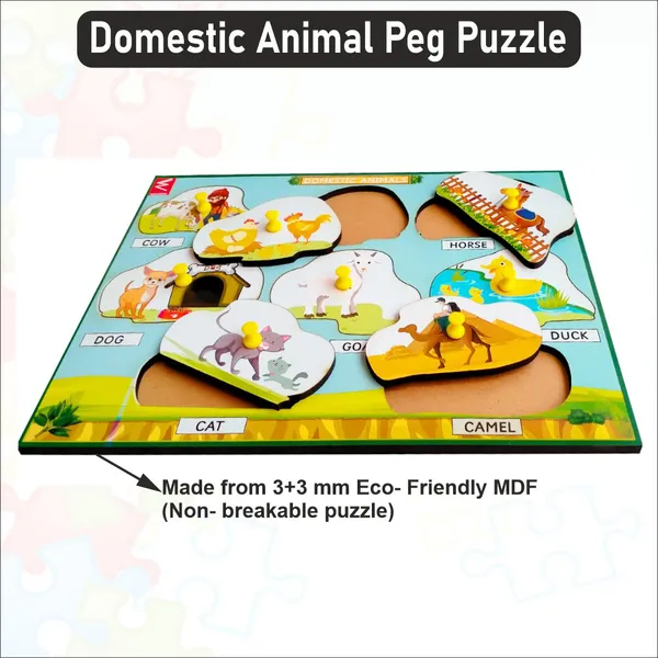 Wooden_Domestic_Animals_Learning_Peg_Board_Puzzle_12*9_inch