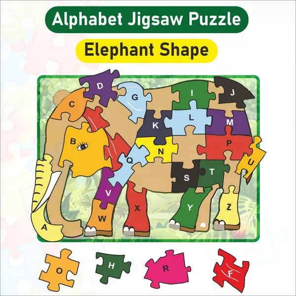 Wooden_Elephant_jigsaw_puzzle_from_A-Z