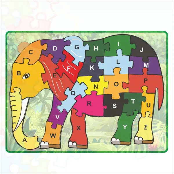 Wooden_Elephant_jigsaw_puzzle_from_A-Z