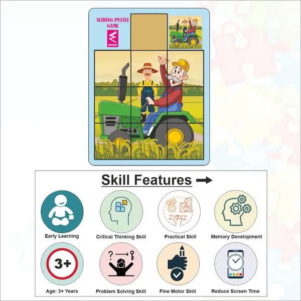 Wooden_Farmer_on_Tractor_Sliding_and_Square_Puzzle_board_Game