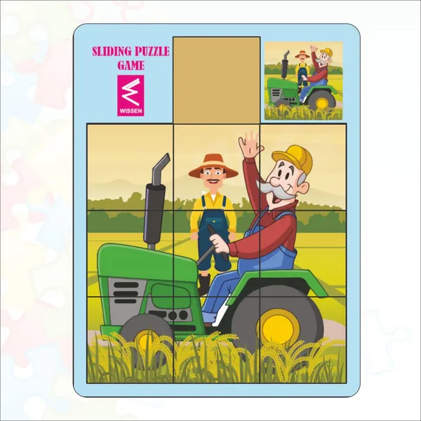 Wooden_Farmer_on_Tractor_Sliding_and_Square_Puzzle_board_Game