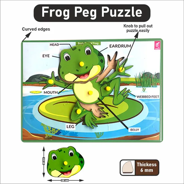 Wooden_FROG_parts_Peg_board_puzzle-_12*9_inch