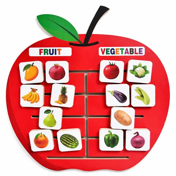 Wooden_Fruit_&_Vegetable_Sorting_Board_|_Montessori_Classification_Learning_Activity