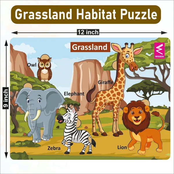 Wooden_Grassland_Habitat_Learning_Puzzle_board_game_for_kids