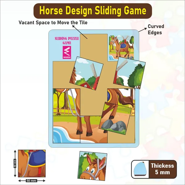 Wooden_Horse_and_Foal_Sliding_Puzzle_Game