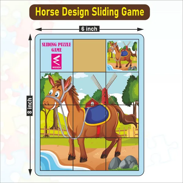 Wissen_Wooden_Horse_And_Foal_Sliding_Puzzle_Game