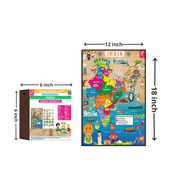 Wissen_Wooden_India_Map_Jigsaw_Puzzle_With_Wooden_Box_12X18_Inch