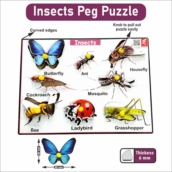 Wooden_Insects_Peg_Board_Puzzle-_12*9_inch