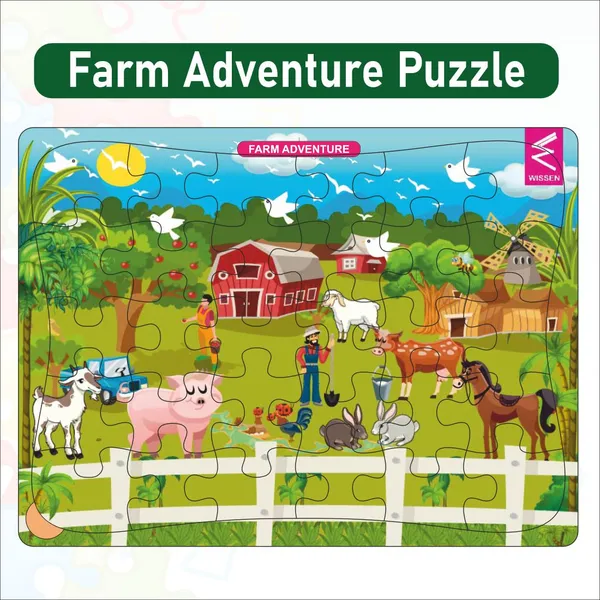 Wissen_Wooden_Jungle_Theme_Jigsaw_Puzzle_12X9_Inch