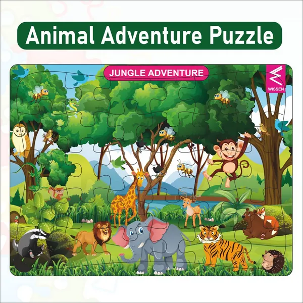 Wooden_Jigsaw_puzzle_-12*9_inch-_Jungle_theme