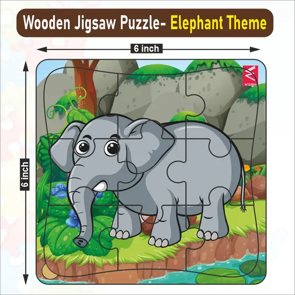 Wooden_Jigsaw_Puzzleelephant_Theme