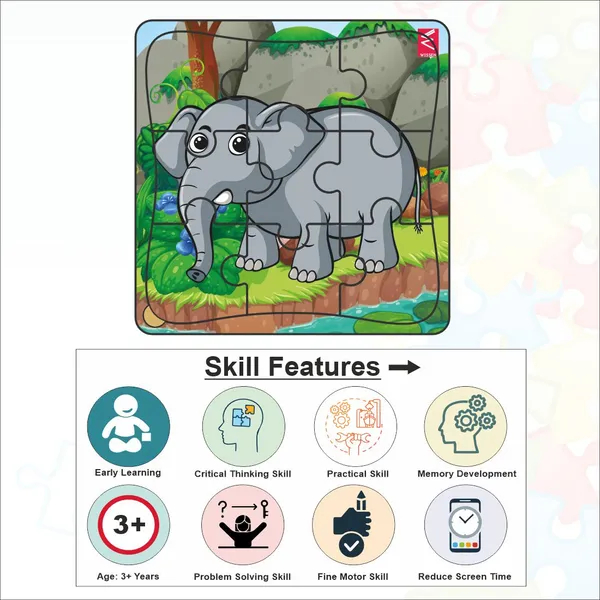 Wooden_Jigsaw_Puzzleelephant_Theme