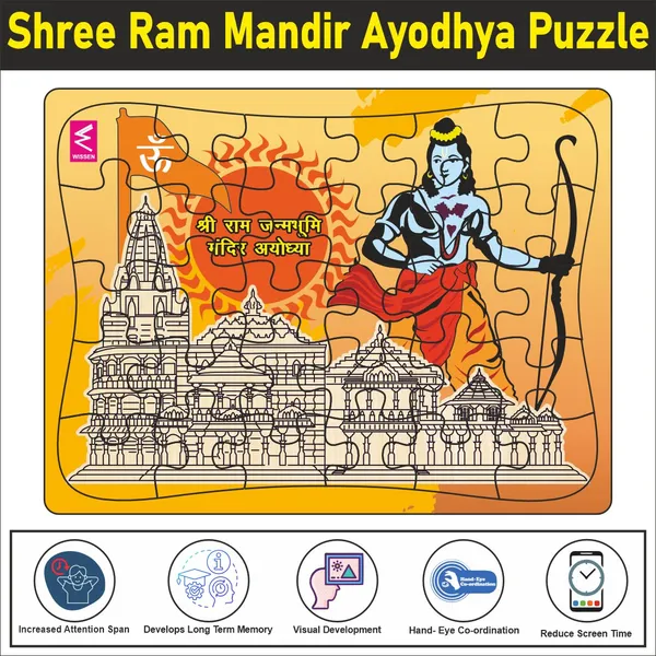Wooden_Jigsaw_Puzzle-_Ayodhya_Adventure:_A_2D_Puzzle_Journey-12*9_inch_-_30_pieces