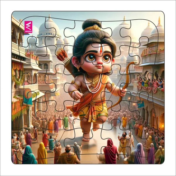 Wooden_Jigsaw_Puzzle_"Ramayana_Reveal:_Adorable_Adventure_Jigsaw_Puzzle"