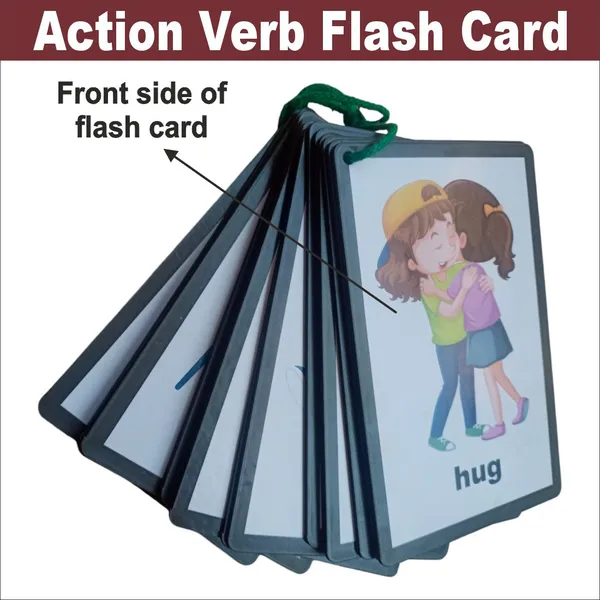 Wooden_(MDF)_Action_Verb_Learning_Flash_card_with_lacing_thread.
