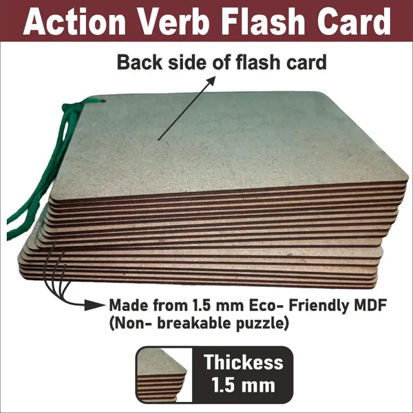 Wooden_(Mdf)_Action_Verb_Learning_Flash_Card_With_Lacing_Thread.