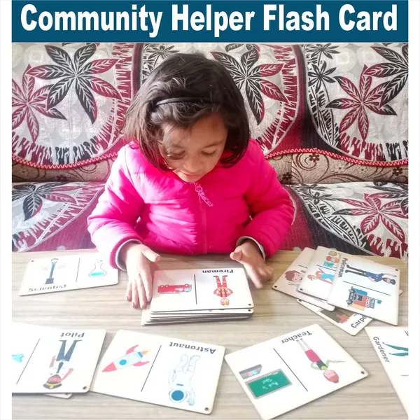 Wooden_(MDF)_Community_helpers_Learning_Flash_card_with_lacing_thread.