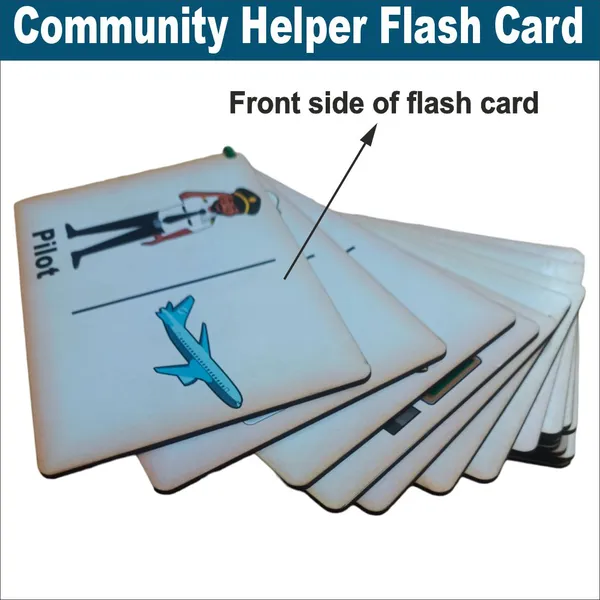 Wooden_(Mdf)_Community_Helpers_Learning_Flash_Card_With_Lacing_Thread.