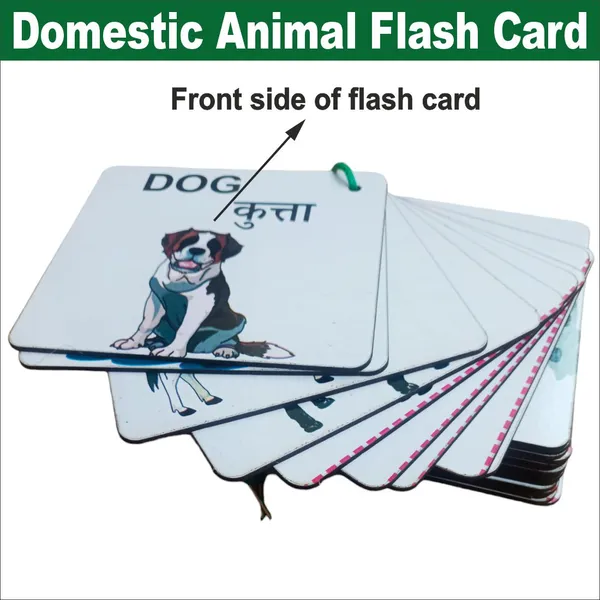 Wooden_(MDF)_Domestic_Animals_Flash_Card_Learning_Flash_card_with_lacing_thread.