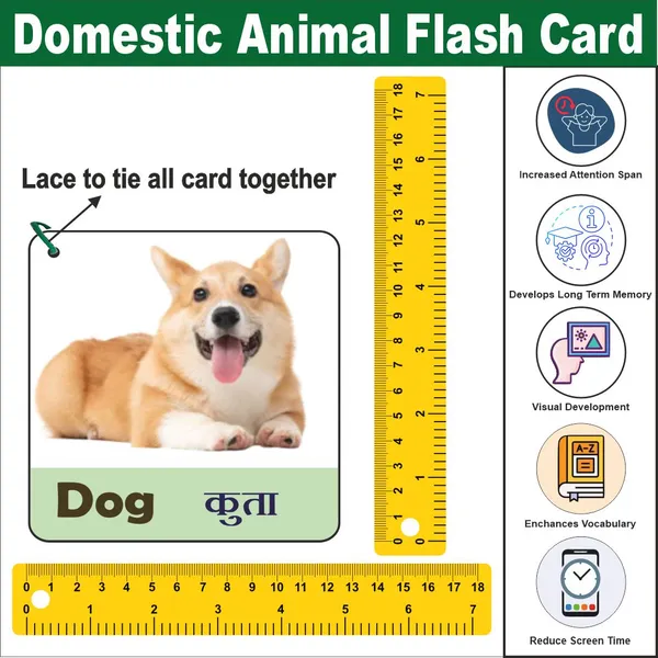Wooden_(Mdf)_Domestic_Animals_Flash_Card_Learning_Flash_Card_With_Lacing_Thread.