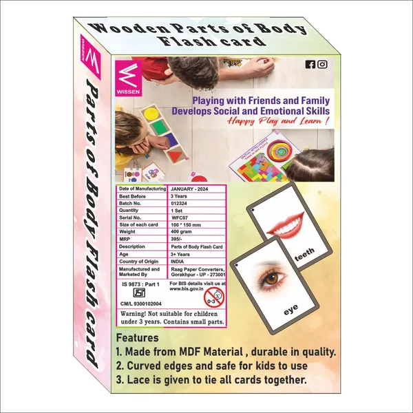Wooden_(Mdf)_Parts_Of_Body_Learning_Flash_Card_With_Lacing_Thread.