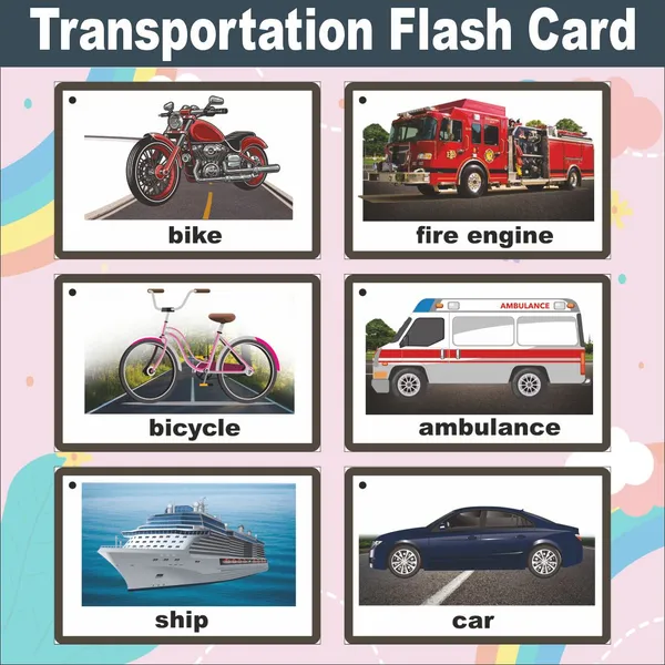 Wooden_(MDF)_Transportation__Learning_Flash_card_with_lacing_thread.