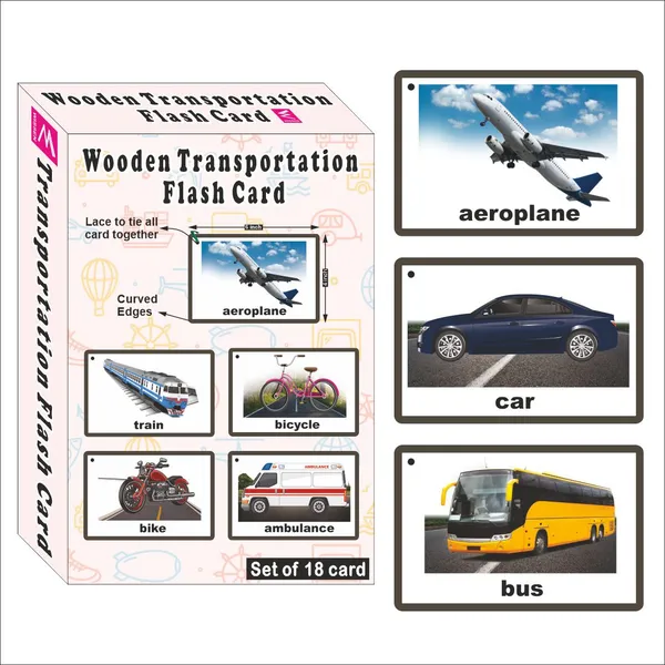 Wooden_(MDF)_Transportation__Learning_Flash_card_with_lacing_thread.
