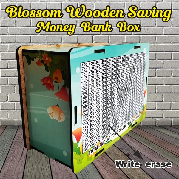 Wooden_Money_Saving_Bank_Floral_Themes