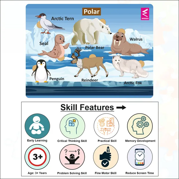 Wooden_Polar_Habitat_Learning_Puzzle_board_game_for_kids