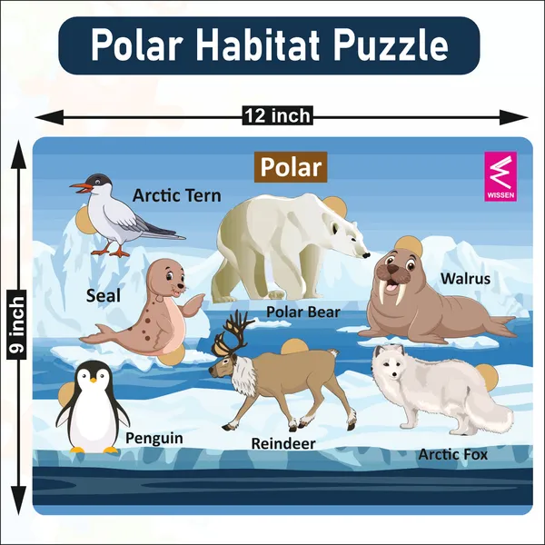 Wooden_Polar_Habitat_Learning_Puzzle_board_game_for_kids