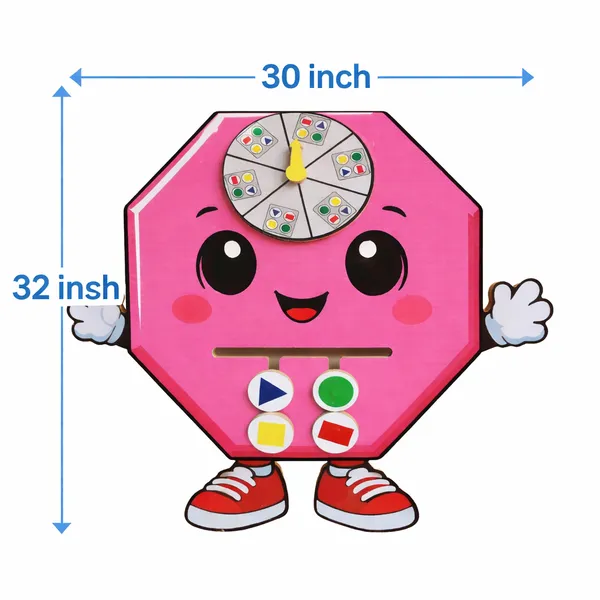 Wooden_Shape_Recognition_Spinner_Board_Color_Matching_Activity