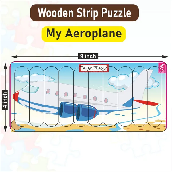 Wooden_Strip_Puzzle_Aeroplane_Design_9X4_Inch