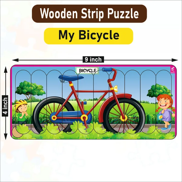 Wooden_Strip_Puzzle_-My_bicycle_Design__-9*4_inch