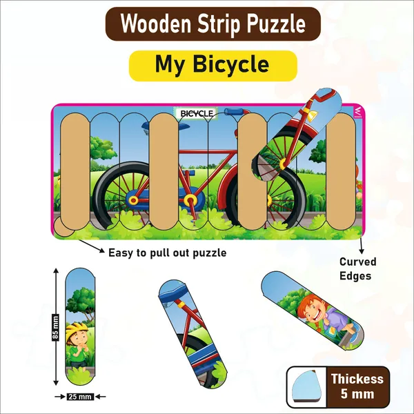 Wooden_Strip_Puzzle_Bicycle_Design_9X4_Inch