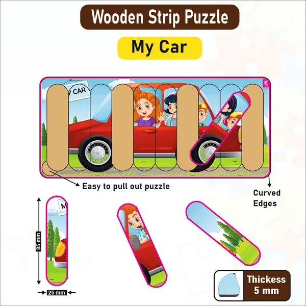 Wooden_Strip_Puzzle_Car_Design_9X4_Inch