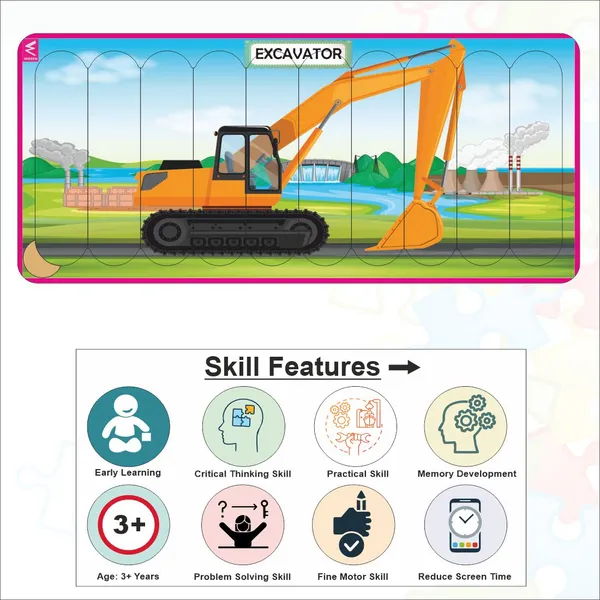 Wooden_Strip_Puzzle_-My_Excavator_Design__-9*4_inch