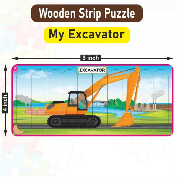 Wooden_Strip_Puzzle_Excavator_Design_9X4_Inch