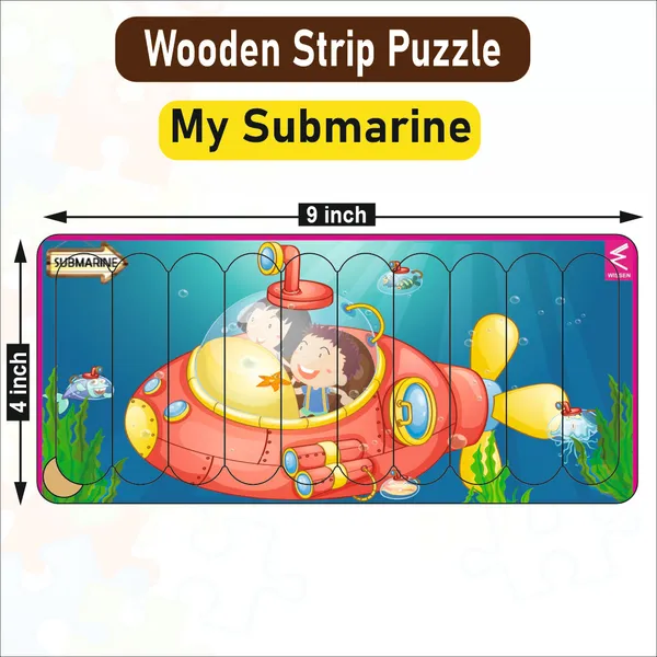 Wooden_Strip_Puzzle_-My_Submarine_Design__-9*4_inch