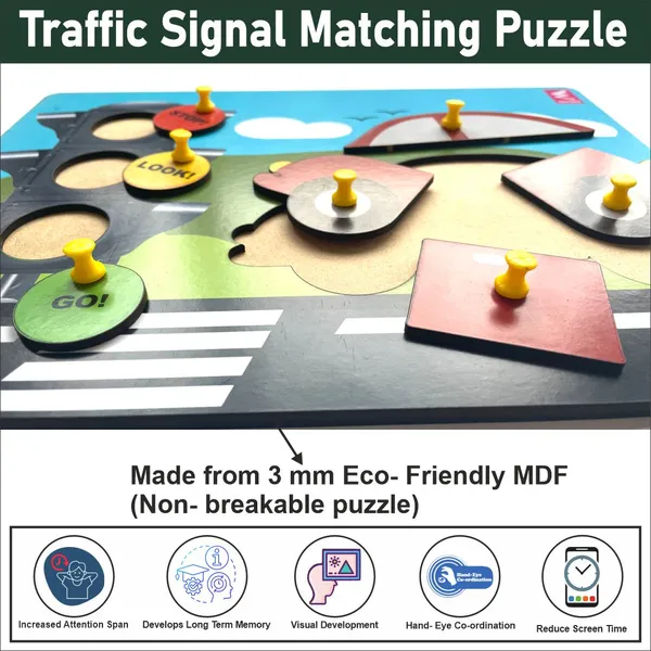 Wooden_Traffic_Signal_and_Car_peg_board_puzzle