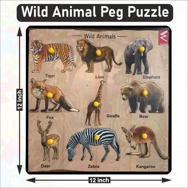 Wooden_Wild_Animals_Peg_Board_Puzzle_12X12_Inch