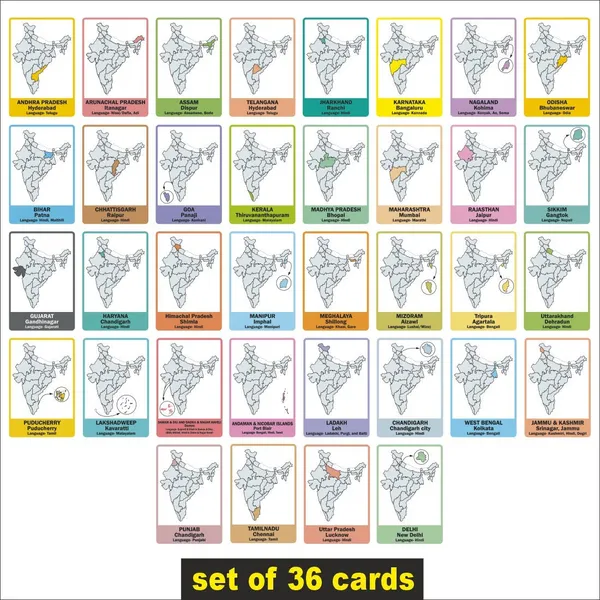 Wooden(MDF)_India_Map_Flash_Cards