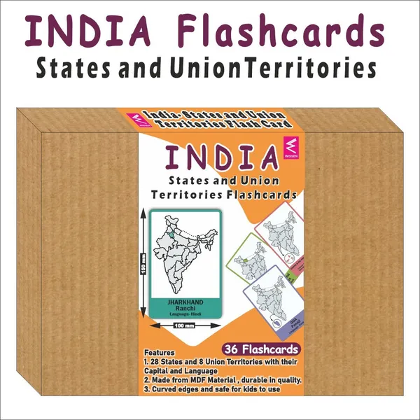 Wooden(MDF)_India_Map_Flash_Cards