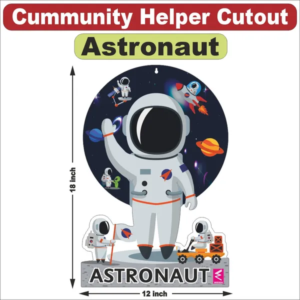 Wooden(MDF)_Wall_Decor_Cutout_for_kids-Astranaut__-_12*18_inch