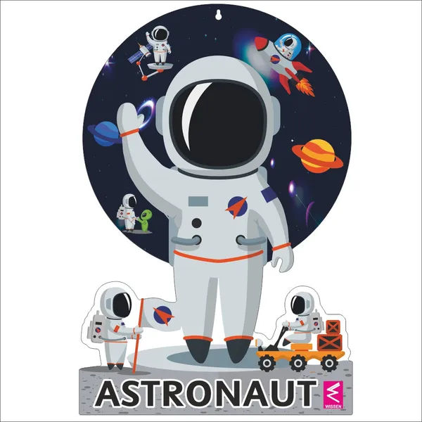 Wooden(MDF)_Wall_Decor_Cutout_for_kids-Astranaut__-_12*18_inch