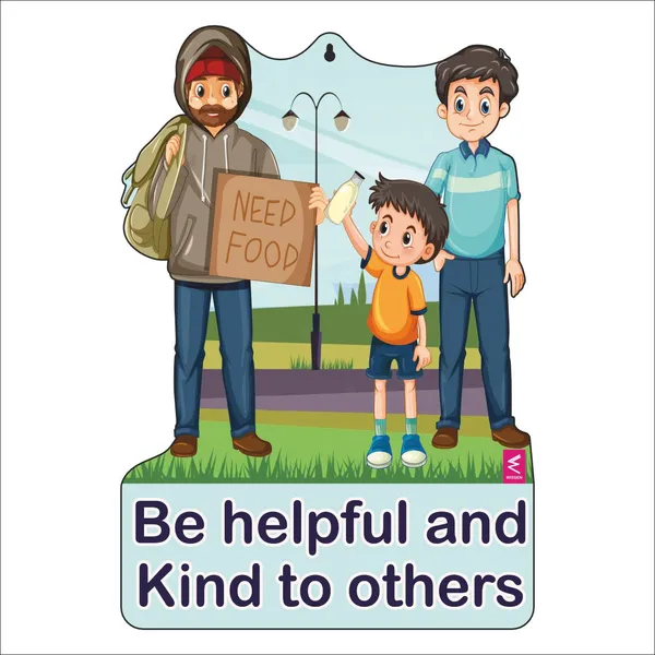 Wooden(Mdf)_Wall_Decor_Cutout_For_Kids-_Be_Helpful_And_Kind_To_Others_-Learning_Through_Fun_Design