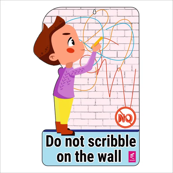 Wooden(Mdf)_Wall_Decor_Cutout_For_Kids-_Do_Not_Scribble_On_Wall_-Learning_Through_Fun_Design