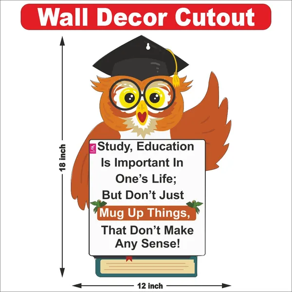 Wooden(Mdf)_Wall_Decor_Cutout_For_Kids-Don'T_Mug_Up_-Learning_Through_Fun_Design