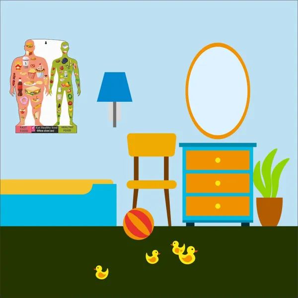Wooden(Mdf)_Wall_Decor_Cutout_For_Kids-_Healthy_Food_-Learning_Through_Fun_Design