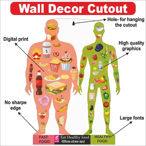 Wooden(Mdf)_Wall_Decor_Cutout_For_Kids-_Healthy_Food_-Learning_Through_Fun_Design